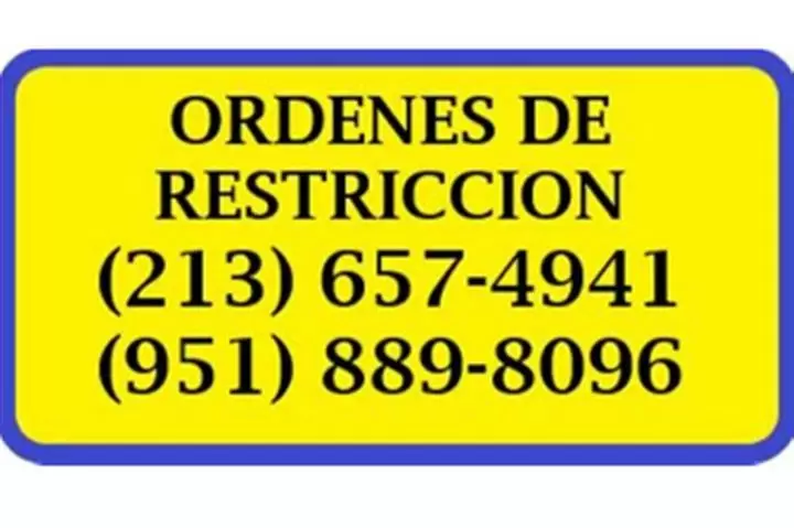 DESEA UNA ORDEN DE RESTRICCION image 1