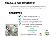 Trabajo de Limpieza en Orange County