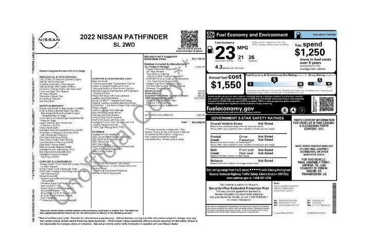 $31000 : Nissan Pathfinder 2022 SL 4d image 3