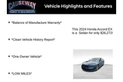 $24824 : Honda Accord 2024 EX 4dr Sed thumbnail
