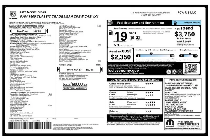 $25974 : 2023 RAM 1500 Classic Tradesm image 5