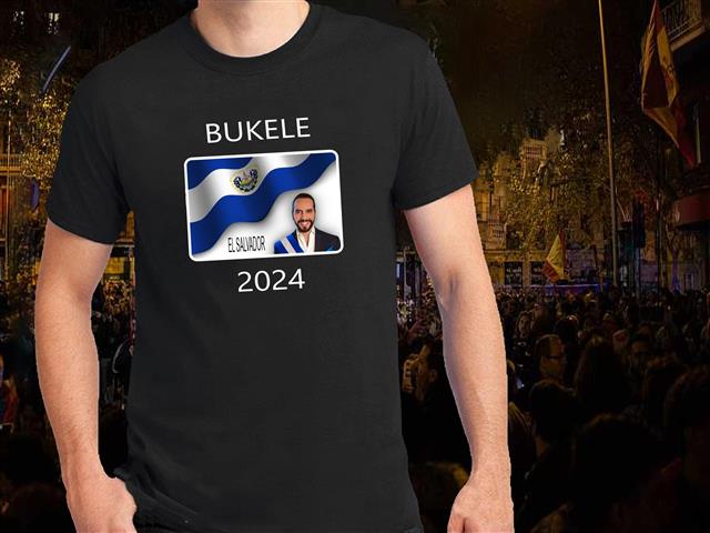 $25 : Bukele 2024 El Salvador tshirt image 3
