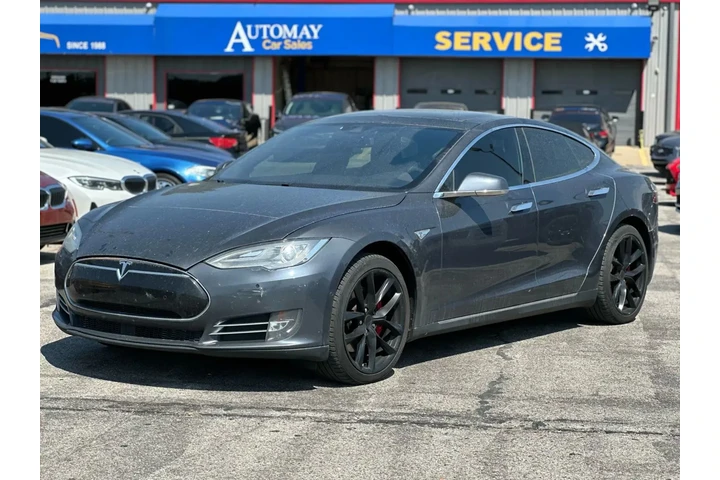 2014 TESLA MODEL S P85D SEDAN image 5