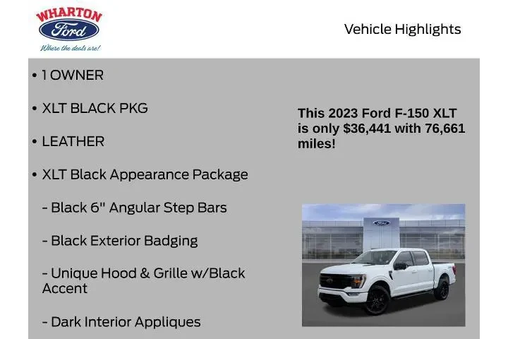 $36441 : Ford F-150 2023 4x4 XLT 4dr image 6