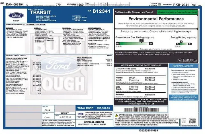 $35996 : Ford Transit 2024 250 3dr LW image 3