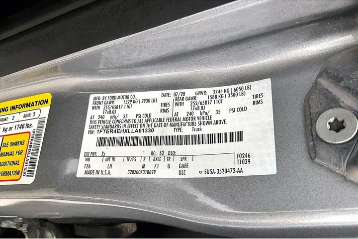 $20691 : Ford Ranger 2020 4x2 XL 4dr image 8