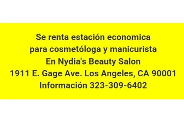 SE RENTA ESTACIÓN COSMETÓLOGA en Los Angeles