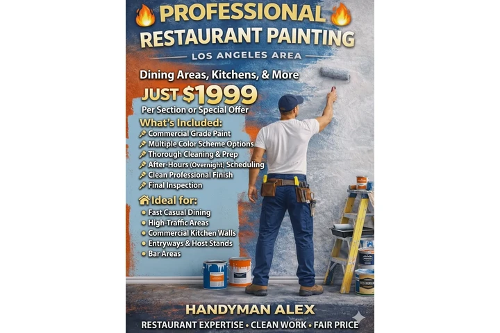 Restaurant renovation painting image 2
