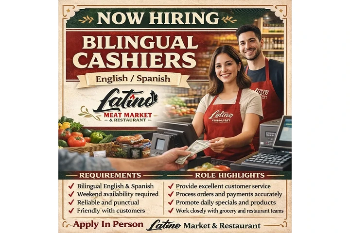Bilingual Cashier English-Span image 1