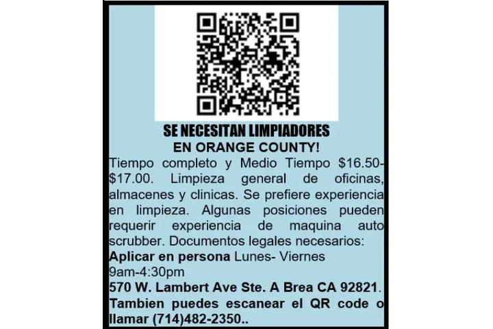 SE NECESITAN LIMPIADORES📍 image 1