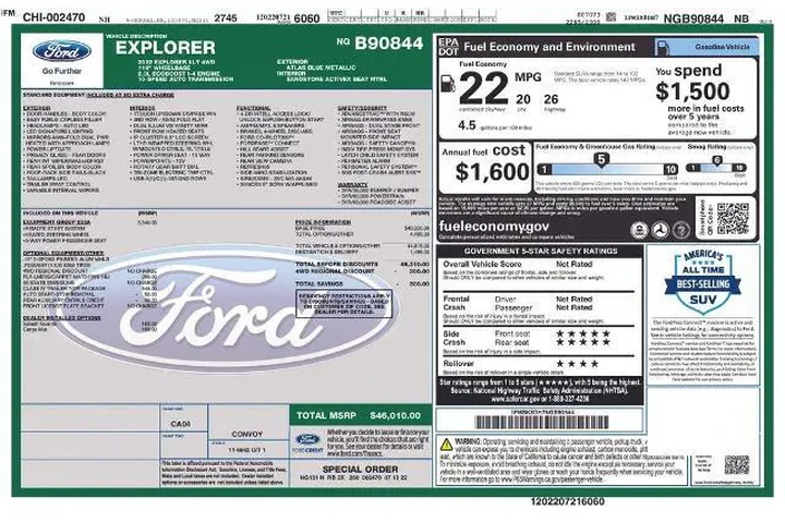 $26990 : Ford Explorer 2022 AWD XLT 4 image 3