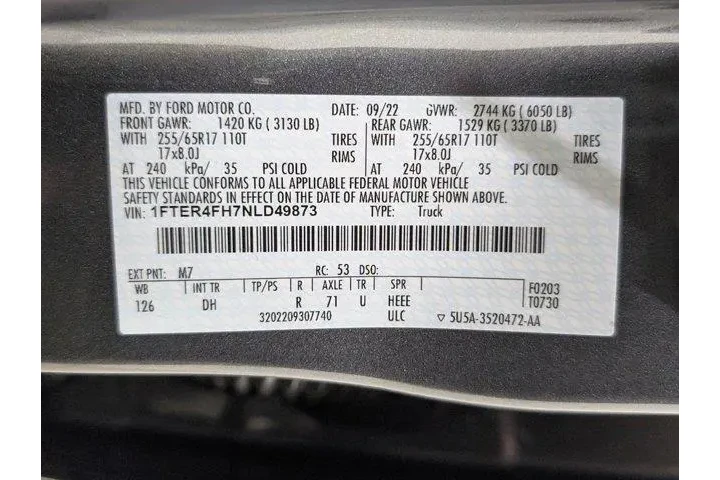 $32532 : Ford Ranger 2022 4x4 Lariat image 9