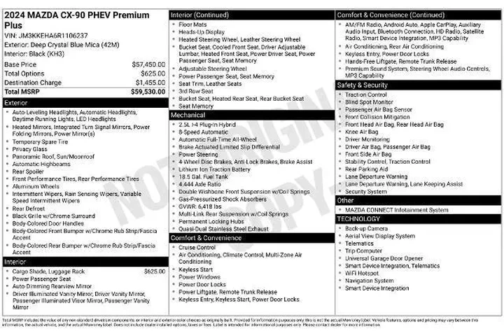 $31800 : Mazda CX-90 Plug-in Hybrid 2 image 2