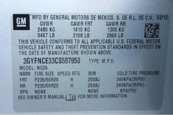 $7995 : 2012 SRX Premium Collection image 10