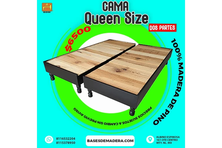 $6500 : BASE PARA CAMA QUEEN SIZE image 1
