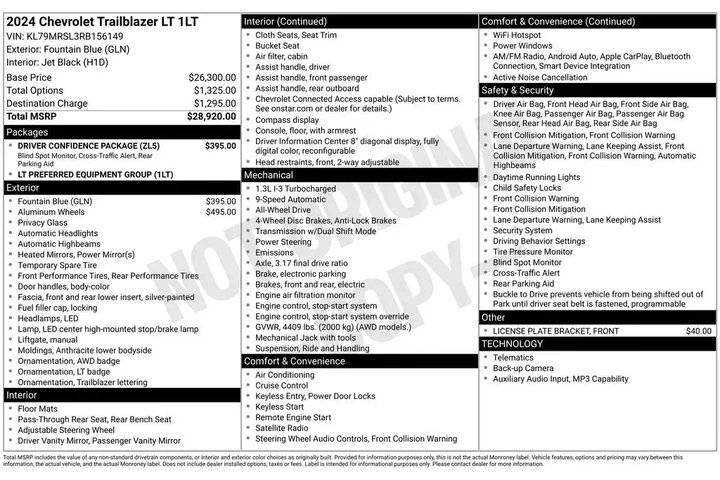 $23667 : Chevrolet Trailblazer 2024 4 image 6