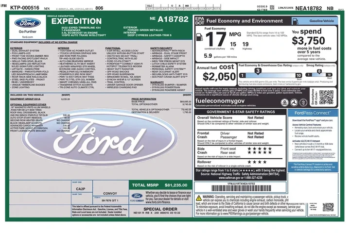 $37899 : Ford Expedition 2022 4x4 Tim image 6