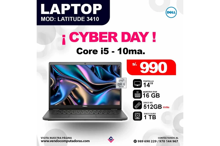 Laptop Latitude 3410 image 3