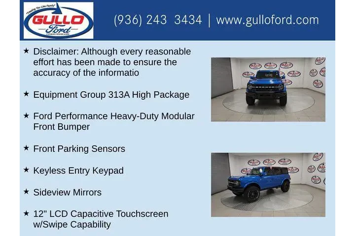 $28356 : Ford Bronco 2022 4x4 Base Ad image 10