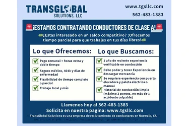 conductores con licencia CDL-A en Los Angeles