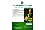 URGENTE/ RESPONSABLE DE BODEGA en Hialeah