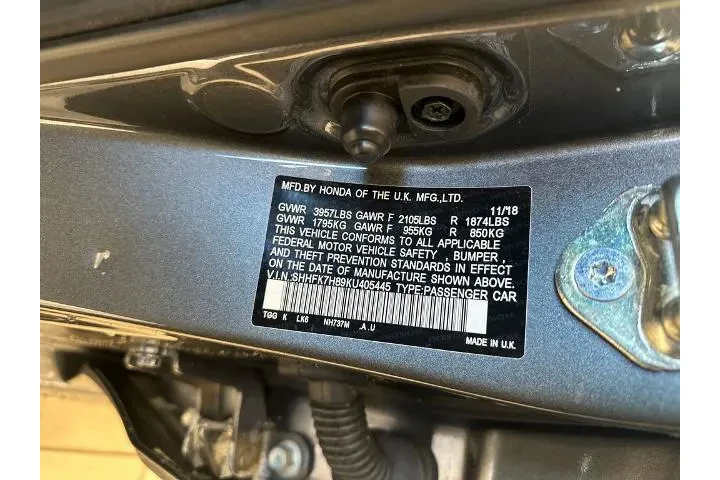 $21471 : Honda Civic 2019 EX-L 4dr Ha image 9