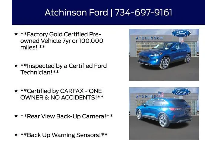 $21500 : Ford Escape 2022 AWD SEL 4dr image 4