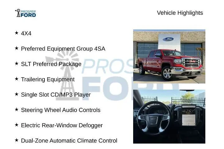 $27850 : GMC Sierra 1500 2018 4x4 SLT image 5