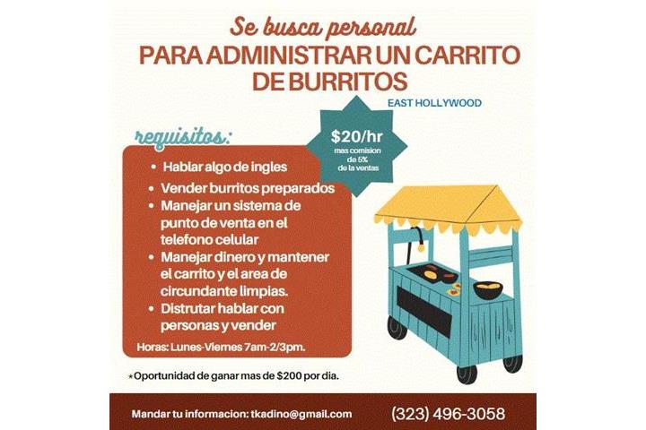 ADMINISTRAR CARRITO DE BURRITO image 1