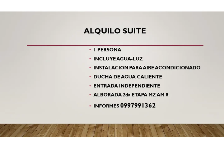 $200 : ALQUILO SUITE image 1