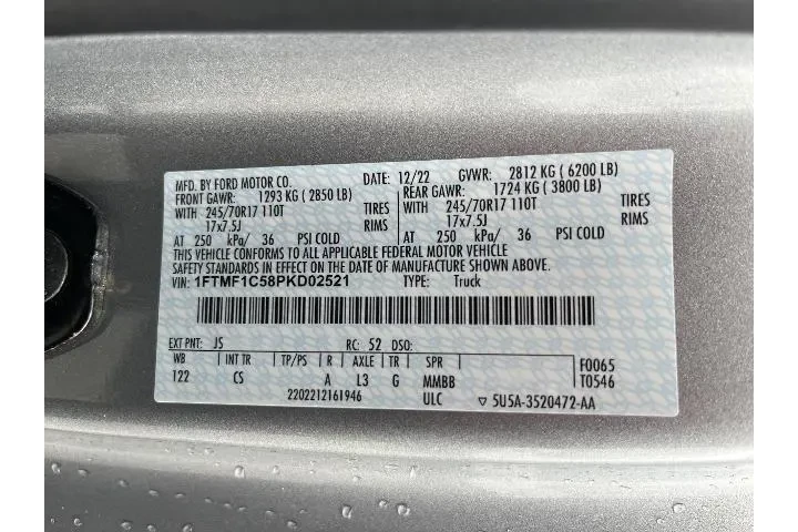 $35981 : Ford F-150 2023 4x2 XL 2dr R image 5