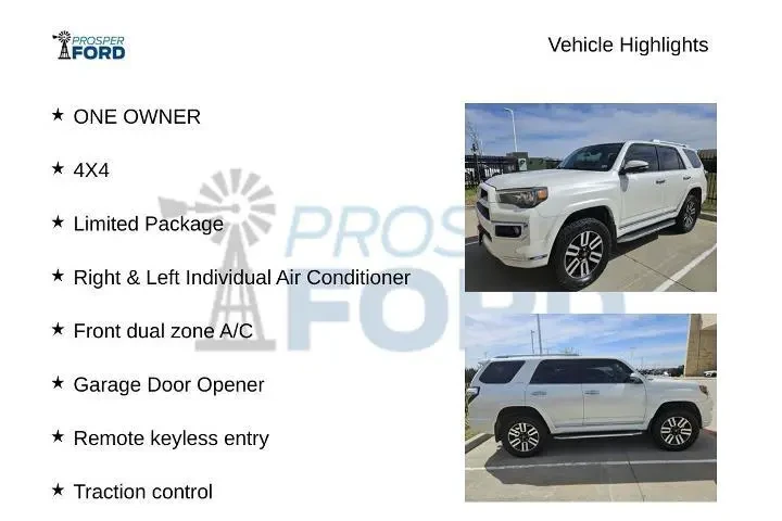 $35759 : Toyota 4Runner 2019 AWD Limi image 5