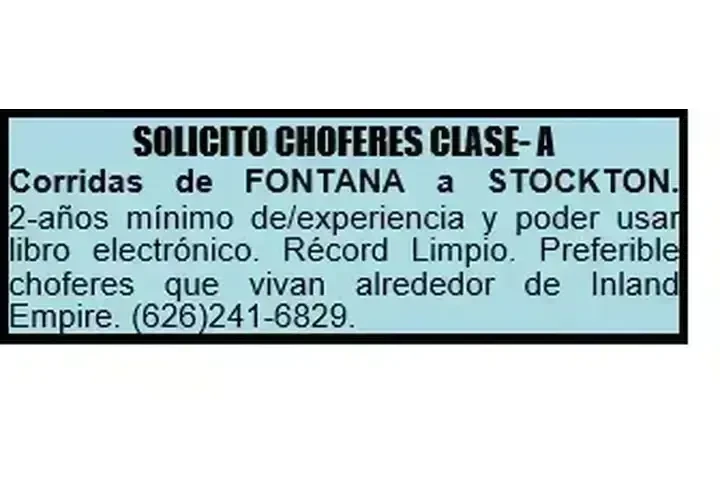SOLICITO 🚚CHOFERES CLASE "A" image 1