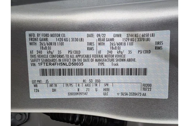 $31811 : Ford Ranger 2022 4x4 Lariat image 9