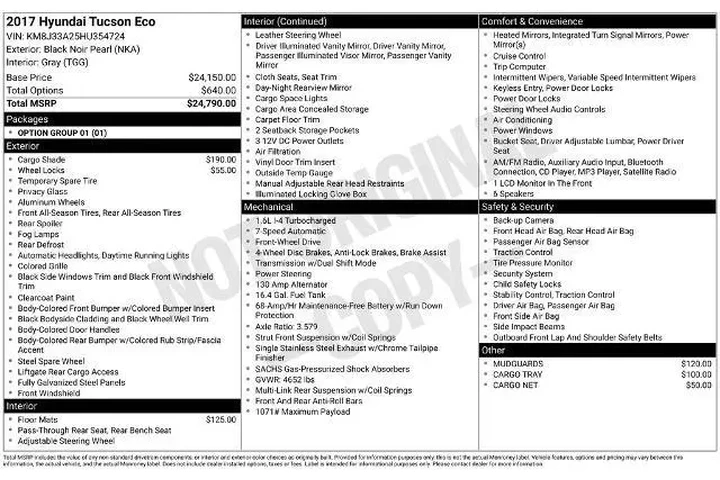 $14258 : Hyundai TUCSON 2017 Eco 4dr image 3