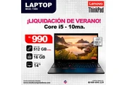 Laptop LENOVO Core i5 10ma en Lima