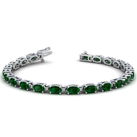 $4319 : Buy  9.00cttw Emerald Bracelet image 1