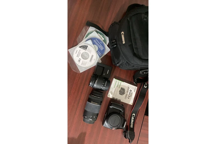 $5500 : Camara canon T3 con dos lente image 6