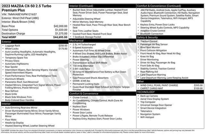 $30591 : Mazda CX-50 2023 AWD 2.5 Tur image 9