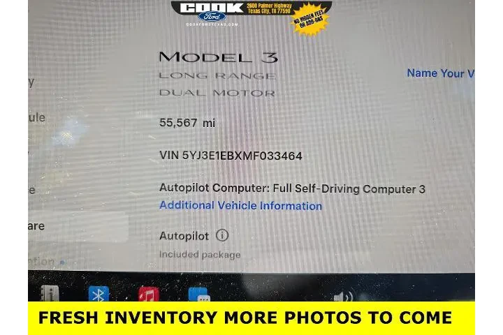$22983 : Tesla Model 3 2021 AWD Long image 3