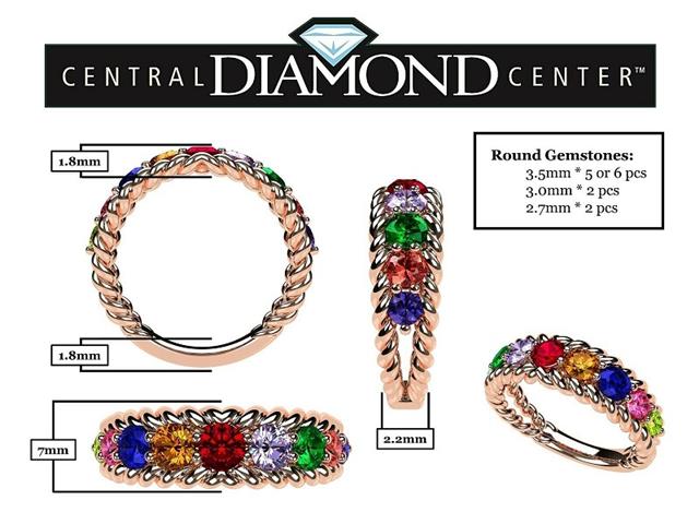 $299 : Birthstones Mother Ring image 2