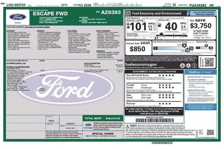 $26285 : Ford Escape Plug-In Hybrid 2 image 2