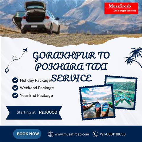 Gorakhpur to Pokhara Taxi Hire image 1