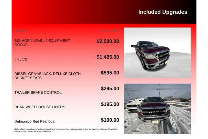 $24898 : Ram 1500 2020 4x4 Big Horn 4 image 6