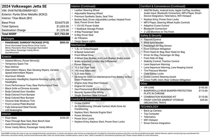 $17795 : Volkswagen Jetta 2024 SE 4dr image 9