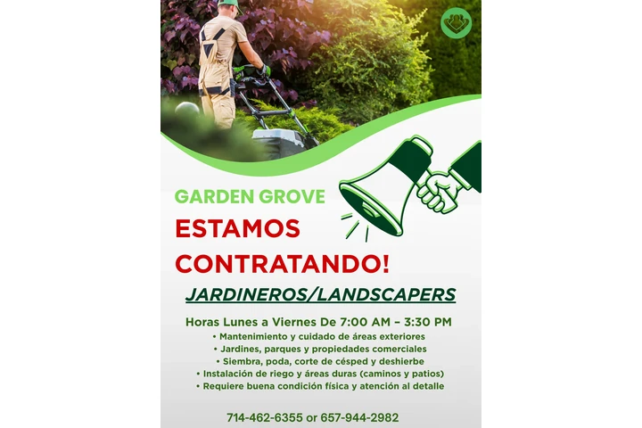 Estamos contratando jardineros image 1