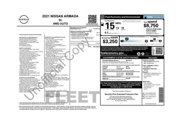 $25923 : Nissan Armada 2021 4x4 SL 4d image 9