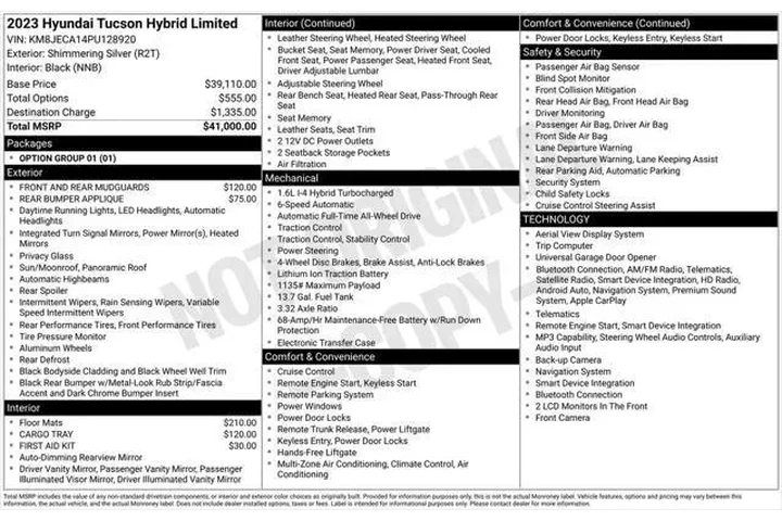 $29994 : Hyundai TUCSON Hybrid 2023 A image 7