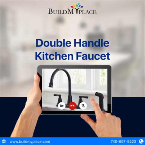 $85 : Double Handle Kitchen Faucets image 1