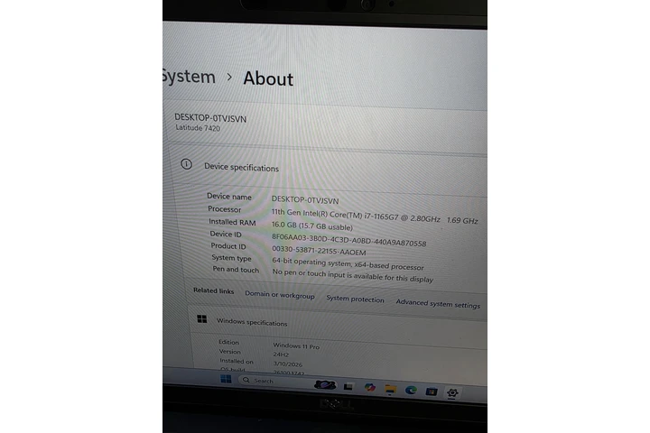 $320 : DeLL Laptop, Windows 11, i7 image 8